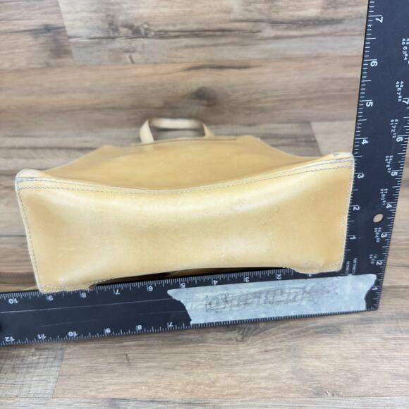 Vtg Lamarthe Women BackPack Handbag Tan Leather main image 7